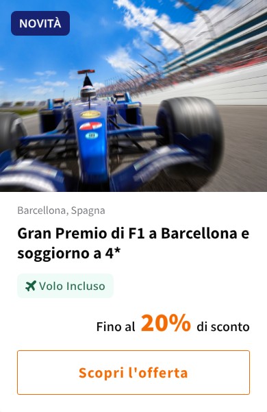 Gran Premio di F1 a Barcellona e soggiorno a 4*