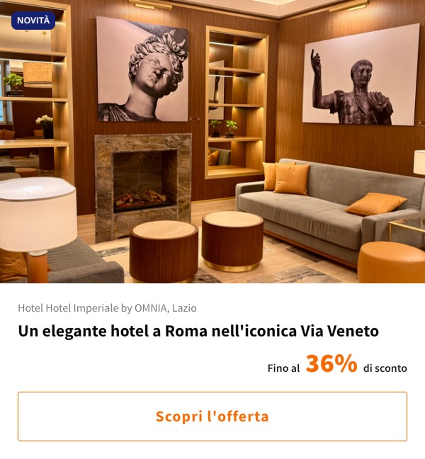 Un elegante hotel a Roma nell'iconica Via Veneto