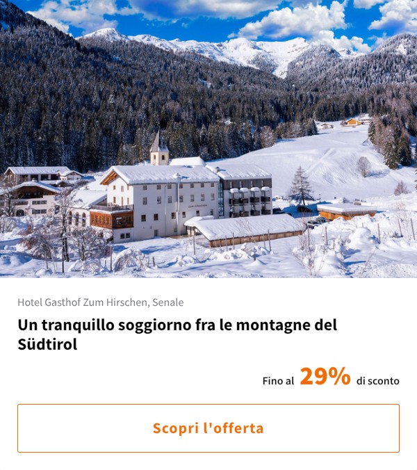 Un tranquillo soggiorno fra le montagne del Südtirol