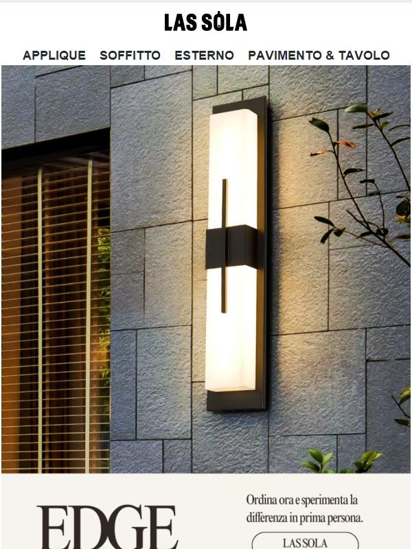 ⚡️ Costruiti per durare. Progettati per brillare. Luci Esterne EDGE.✅