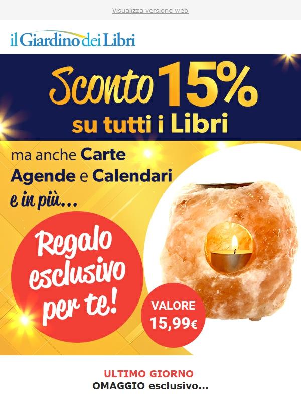 ⚡️ ULTIMO GIORNO: Sconto 15% su TUTTI i libri, carte, agende e calendari + Regalo Esclusivo (valore 15,99€)!