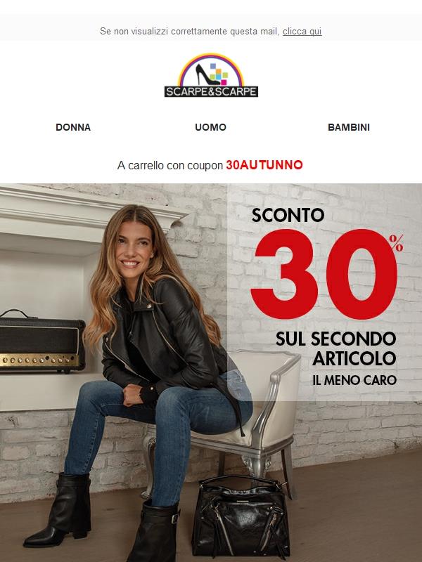 ULTIME ORE! 🔥 SCONTO 30% sul 2°articolo