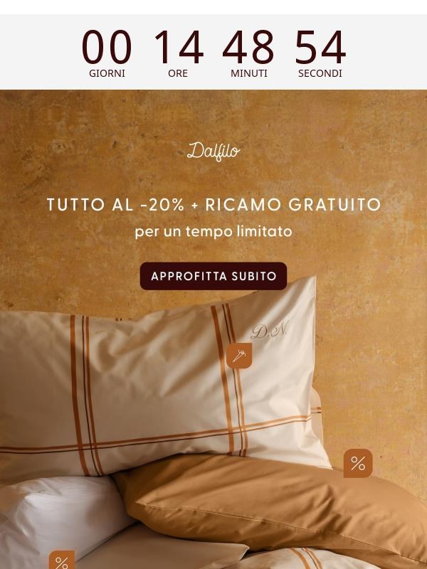 Il tuo Ricamo Gratuito ti aspetta🪡