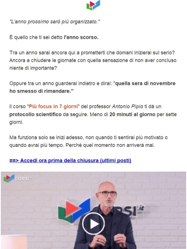 Chiude stasera alle 23:59