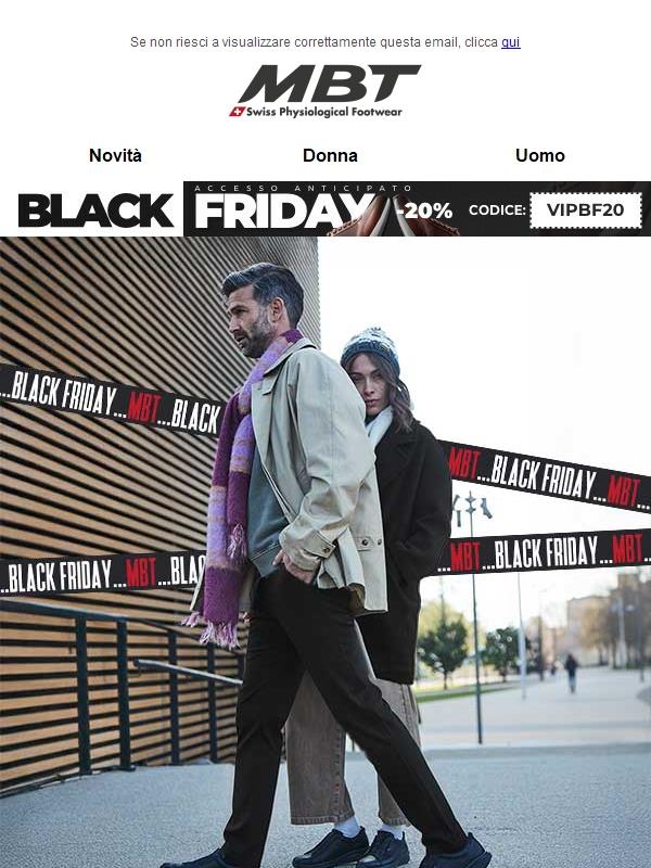 Cammina in Black: Accesso anticipato esclusivo -20%