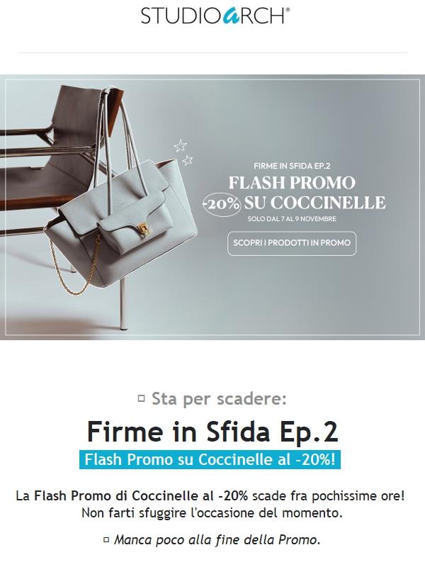 ⏳⚡ Ultimissime ore per la Flash Promo di Coccinelle al -20%!