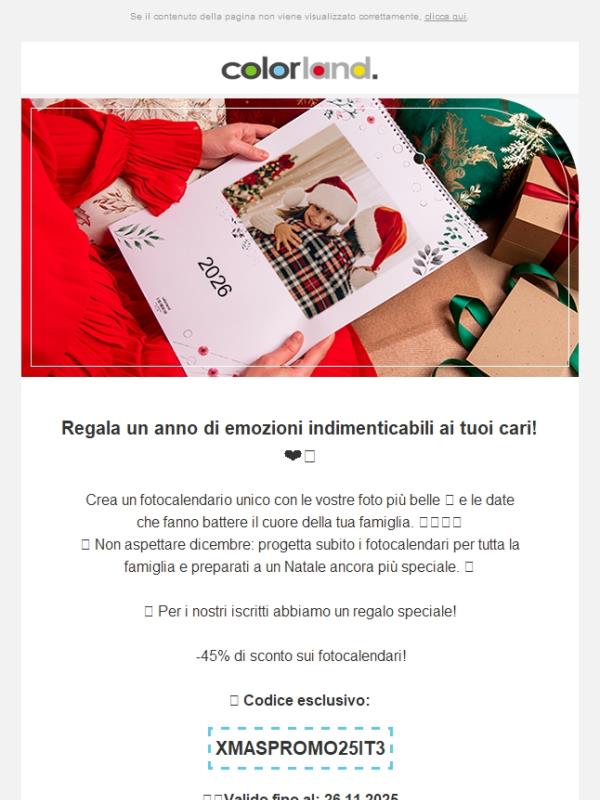 Fotocalendario 2026 - perfetto come regalo!