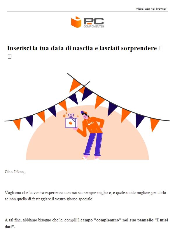 Inserisci la tua data di nascita e lasciati sorprendere 🎉
