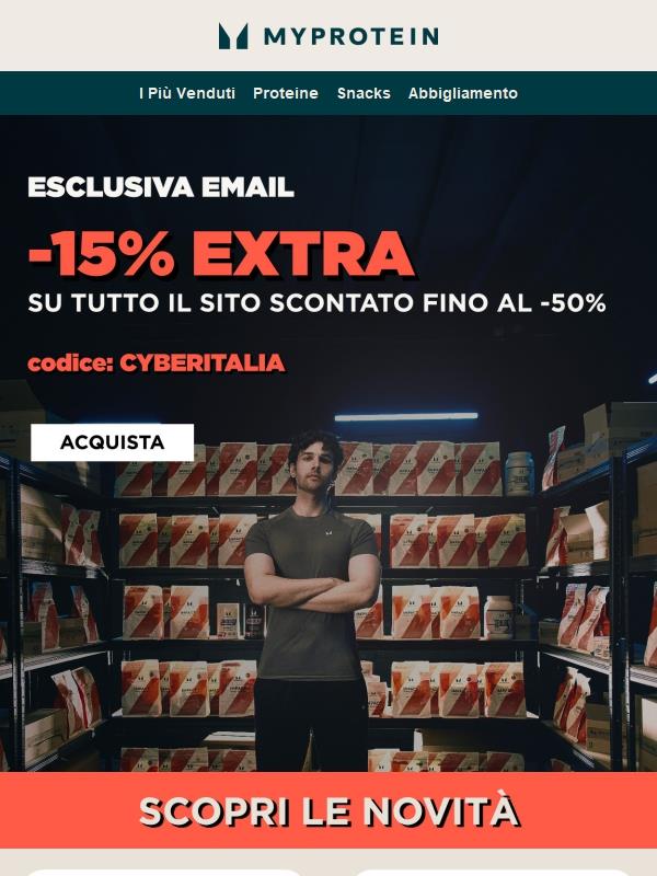 Esclusiva 🖤 fino al -50% + 15% EXTRA