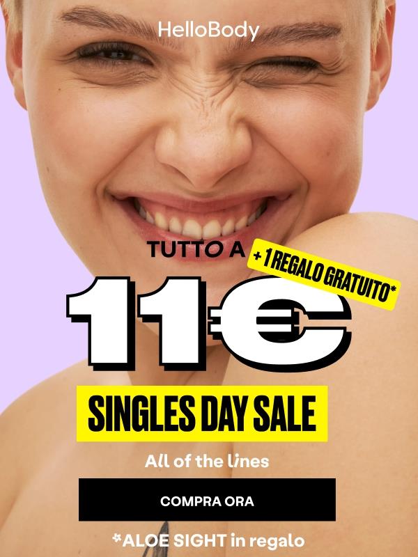 Tutte le nostre linee. 11 € + 1 Aloé sight gratuito.