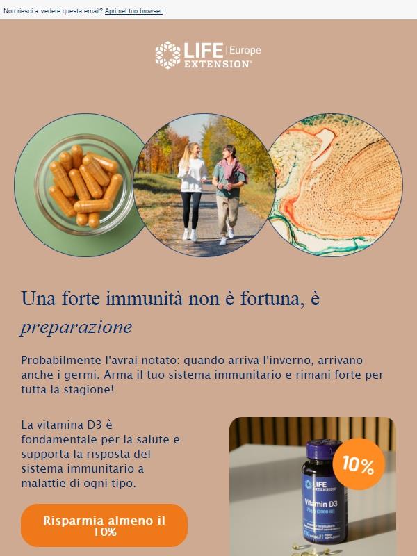 Prendi i nutrienti, non il raffreddore!