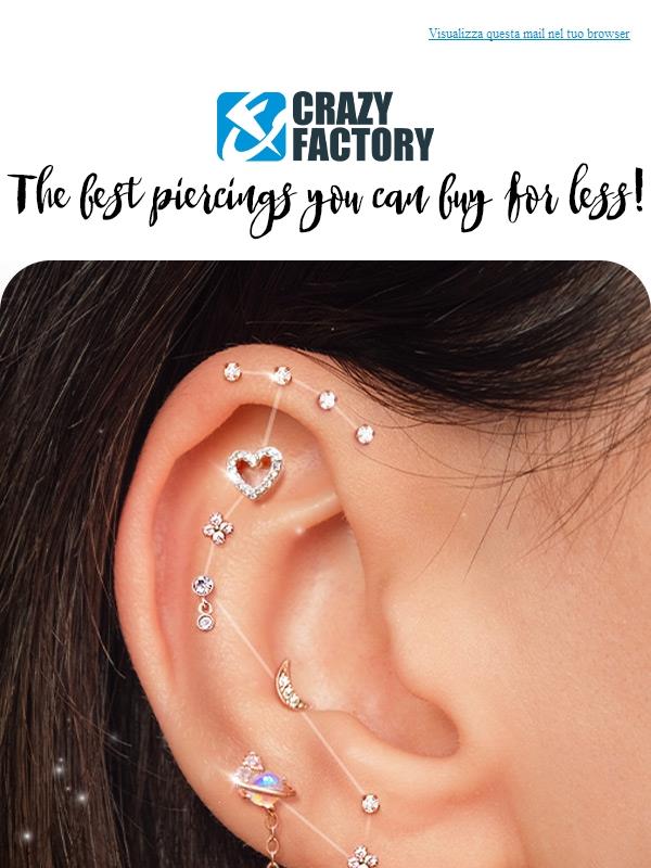 🌟 Le stelle si allineano un'ultima volta: 25% di sconto sugli articoli essenziali per la tua costellazione di piercing,