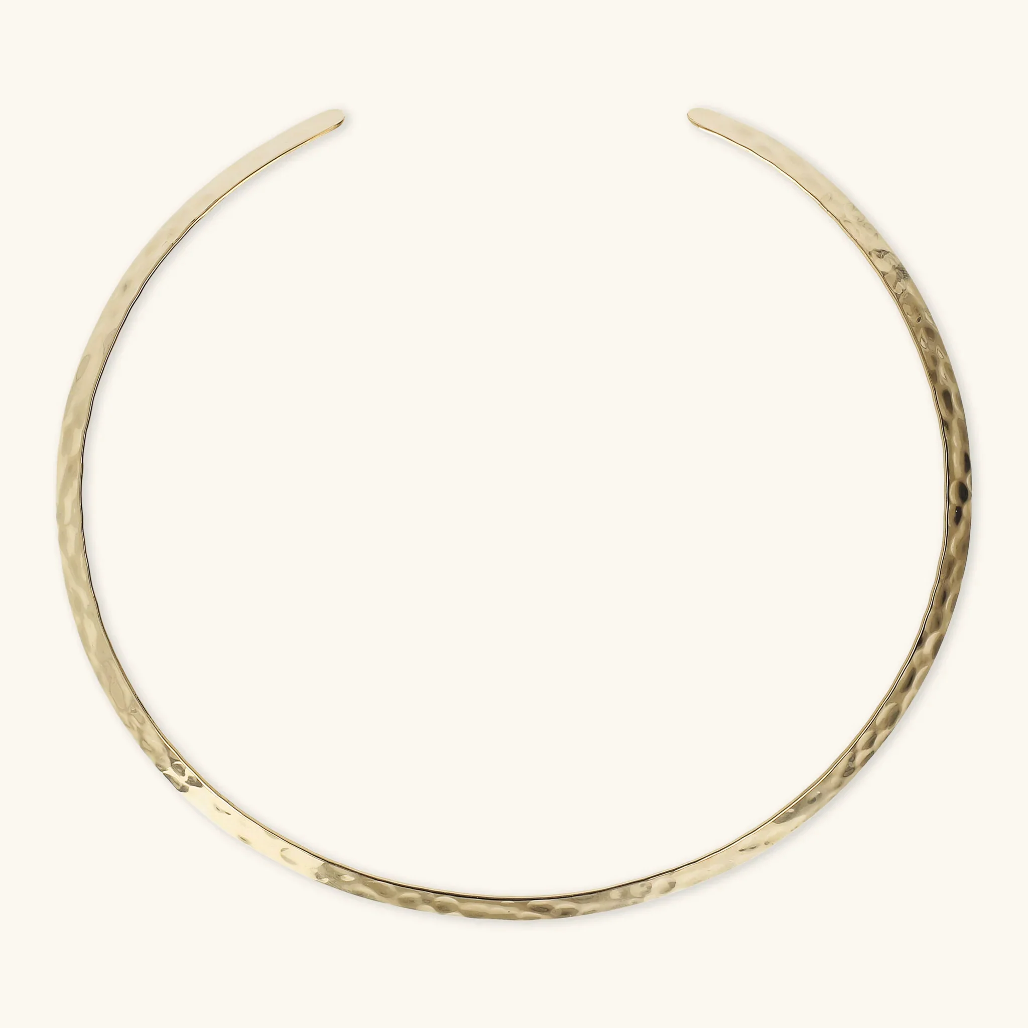 Image of Collana Choker Sottile Martellata