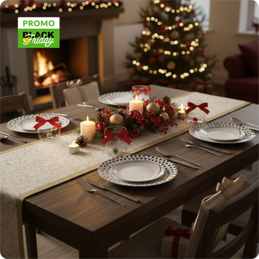 Salvinelli Cutlery Set + Tognana Dinnerware + Zafferano Glasses