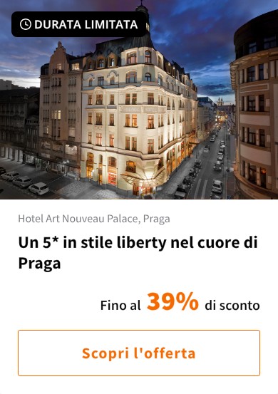 Un 5* in stile liberty nel cuore di Praga