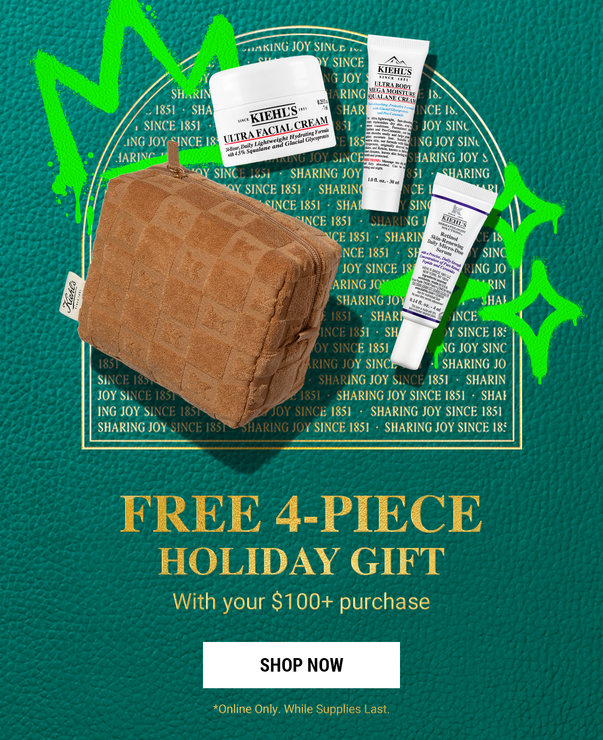 FREE 4-PIECE HOLIDAY GIFT