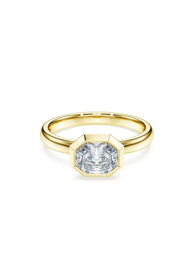 Anello con castone Octagon