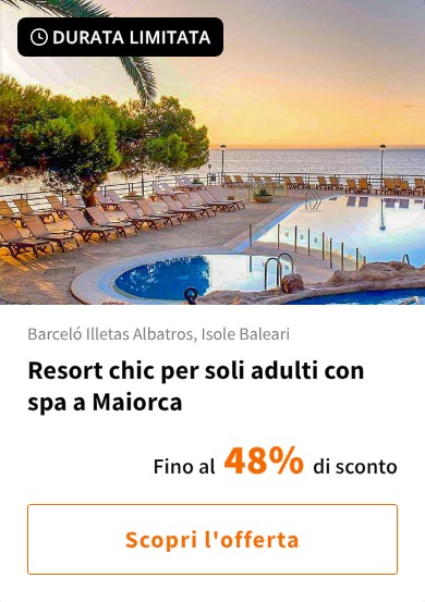 Resort chic per soli adulti con spa a Maiorca