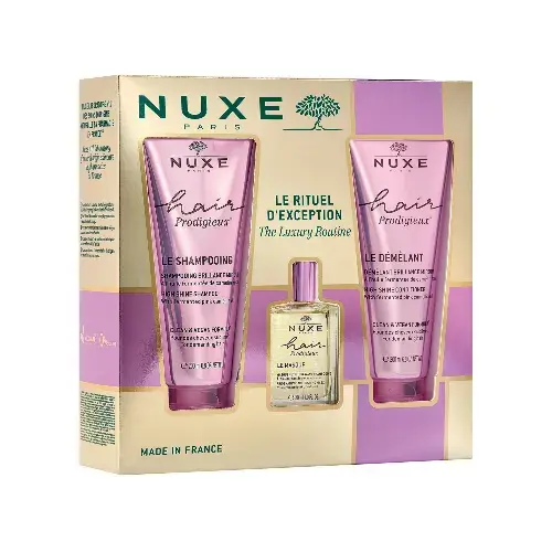 Nuxe Cofanetto Hair Prodigieux Maschera Nutriente Pre-Shampoo + Shampoo + Balsamo