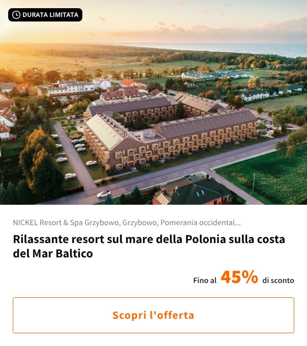 Rilassante resort sul mare della Polonia sulla costa del Mar Baltico