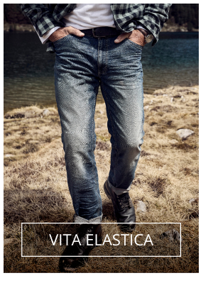 Jeans JP1880 con taglio speciale per l'addome, FLEXNAMIC®, cinque tasche e vestibilità normale, fino alla tg. 36/72