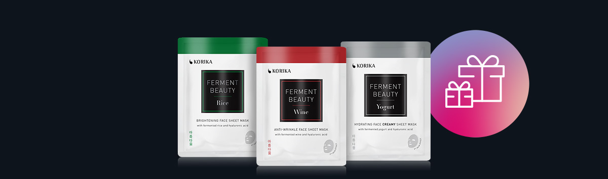 KORIKA e 3 maschere in tessuto in omaggio