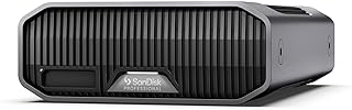 SanDisk Professional G-DRIVE PROJECT 22TB (Large Capacity Hard Drive, Thunderbolt 3, USB (10 Gbps), 7200 RPM Ultrastar Hard Drive, Up to 260 MB/s) 5 Year Warranty