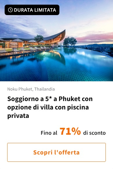 Soggiorno a 5* a Phuket con opzione di villa con piscina privata