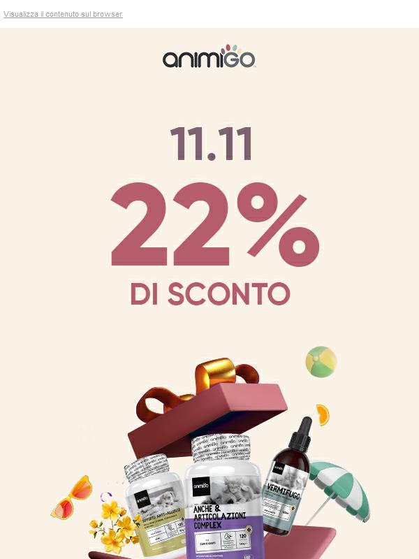 🚨 Ultime Ore Per Il 22% Di Sconto Sul Tuo Ordine Animigo