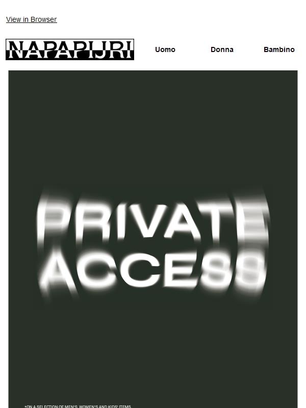 Reminder | Black Friday Private Access