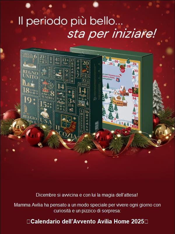 Ciao, ogni giorno una sorpresa Avilia Home 🎁 Inizia l’attesa del Natale!
