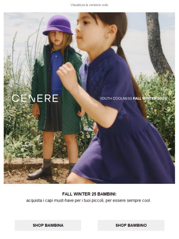 Youth Coolness: scopri la selezione bimbi