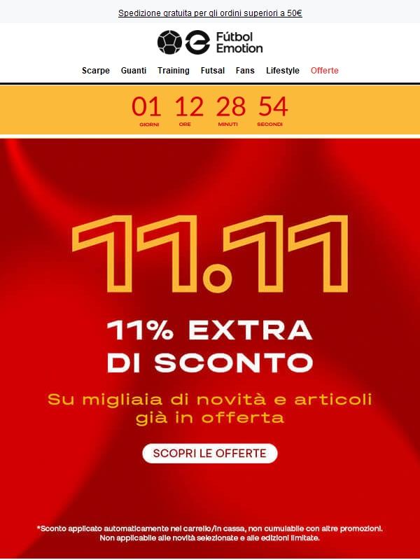 ⏰💥 Presto! L’11/11 sta per finire!