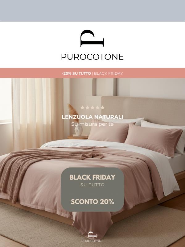 BLACK FRIDAY! Acquista ora con gli Sconti più forti dell'anno.