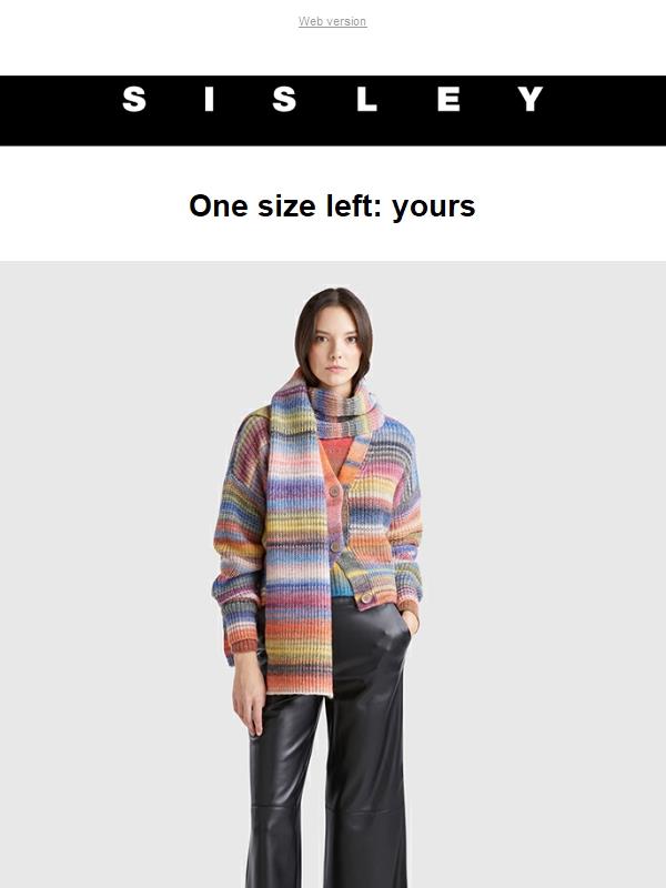 La promo Ultime Taglie continua su Outlet Benetton