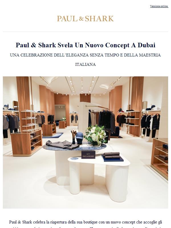 Paul & Shark Svela Un Nuovo Concept A Dubai