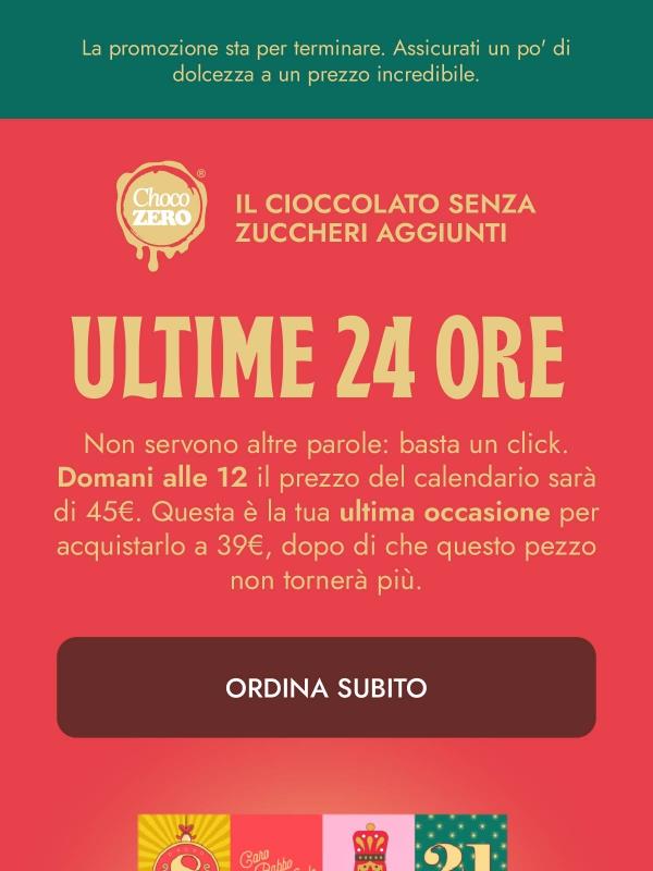 Ordinalo oggi: il calendario più dolce a soli 39€ ✅
