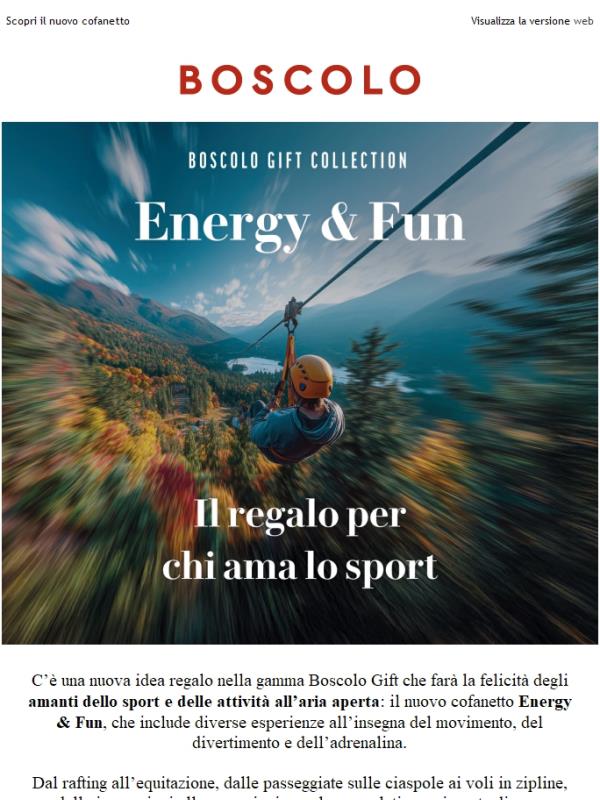 Energy & Fun: il regalo per chi ama lo sport