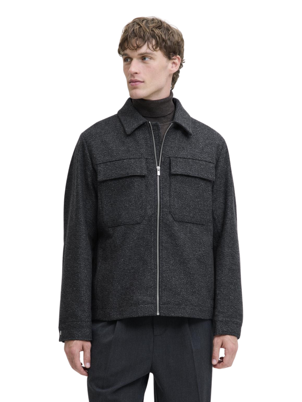 JACK JONES BLURUSSEL WOOL BLEND JACKET SN