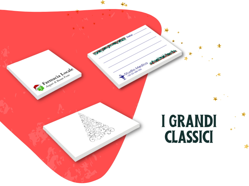 Post-it personalizzati nei formati Classici