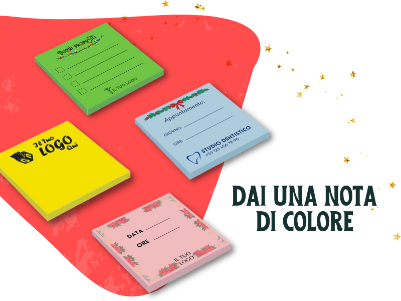 Post-it colorati personalizzati