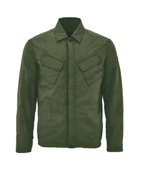 Giubbino Overshirt in Tessuto Tecnico Verde Paul & Shark