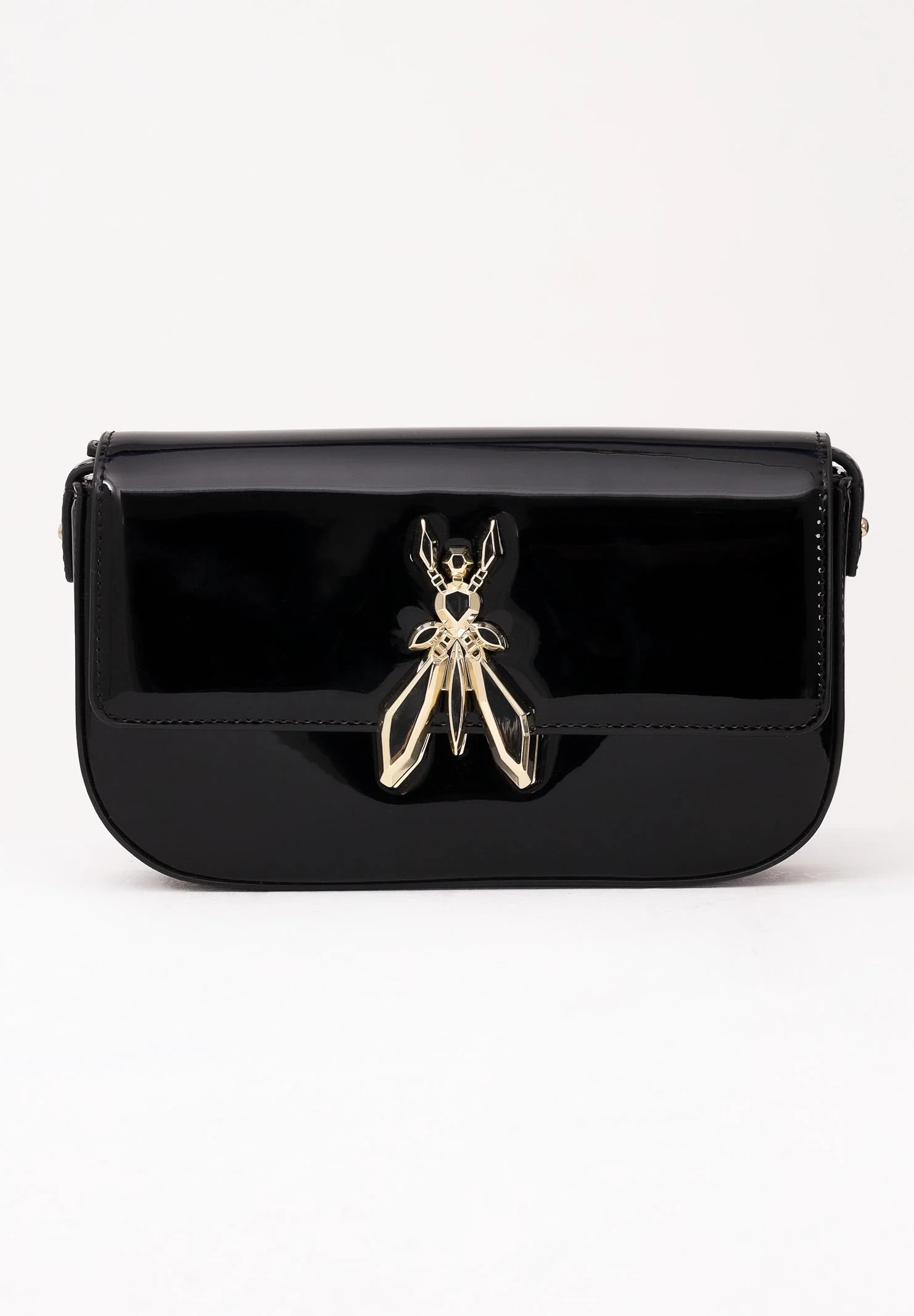Image of PATRIZIA PEPE Borsa a tracolla "ESSENTIAL" Fly nera da donna