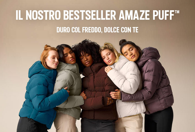 Il nostro bestseller Amaze Puff™ Duro col freddo, dolce con te.
