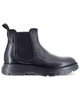 Chelsea boot in pelle nera con suola alta Uomo SP2052G 001