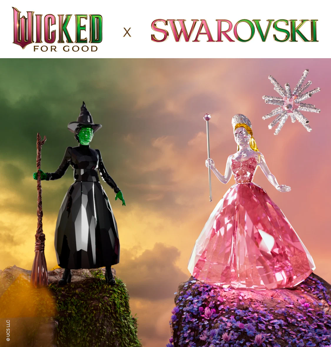 Creazioni in cristallo della collezione Swarovski x Wicked Universal