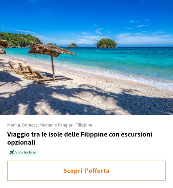 Viaggio tra le isole delle Filippine con escursioni opzionali