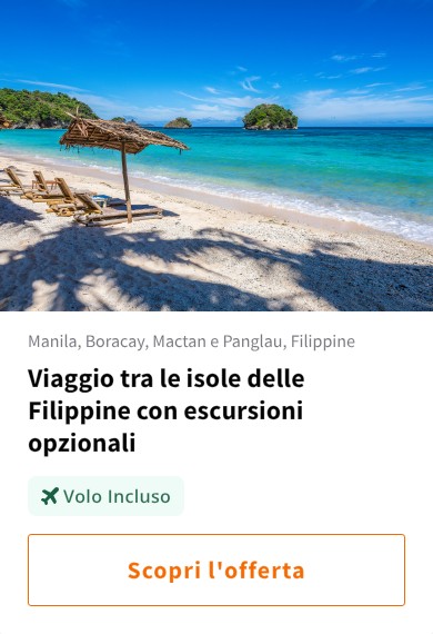 Viaggio tra le isole delle Filippine con escursioni opzionali