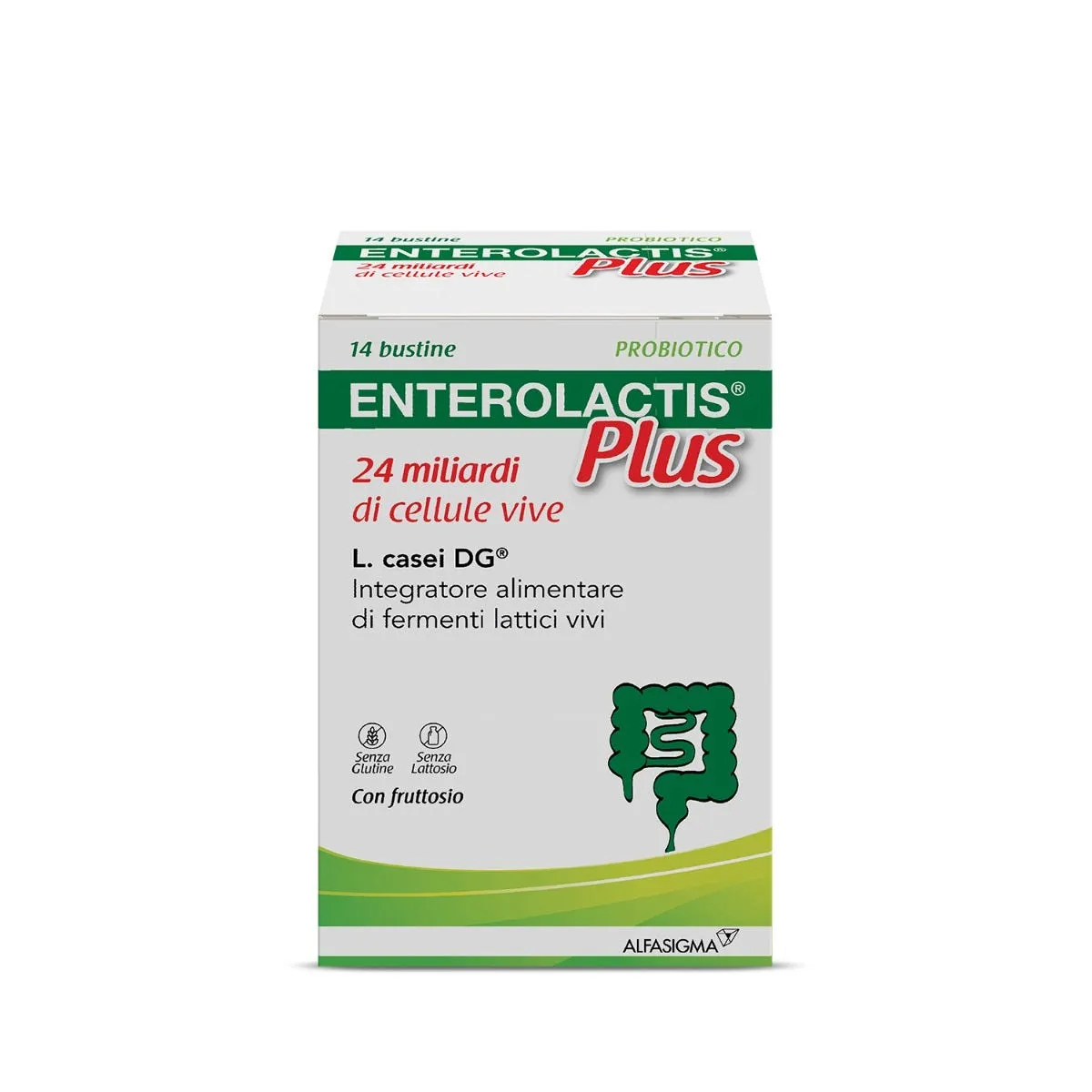 Enterolactis Plus Integratore con Fermenti Lattici Vivi e Probiotici 14 Bustine