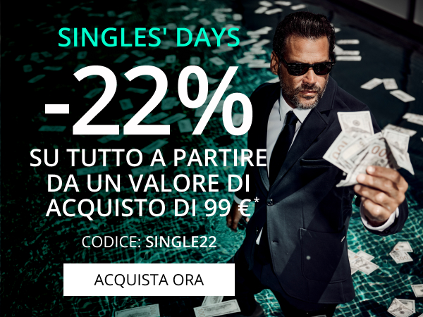 -22% su tutto a partire da un valore di acquisto di 99 €